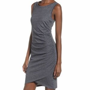Leith Gray Ruched Dress Size M